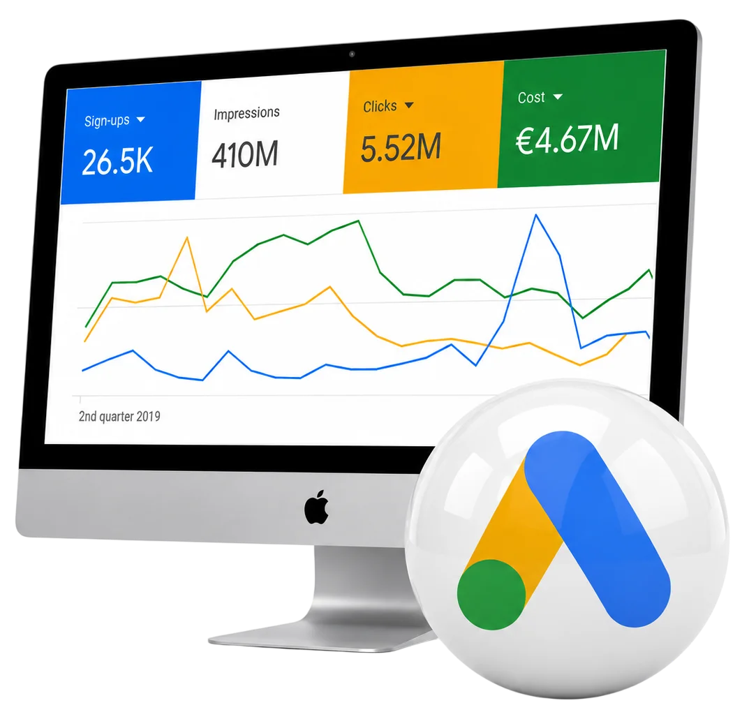 Report vyhledávacích dotazů v Google Ads